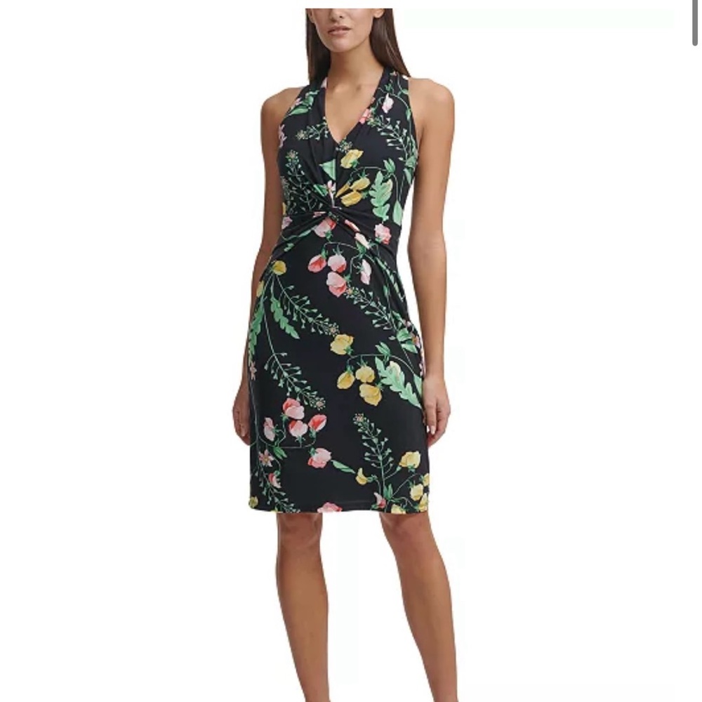 Tommy Hilfiger, jersey-knit in a bold garden print dress size 12